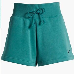 Nike Bicoastal Green High Rise Phoenix Loose Fit Shorts Sweatshorts NWT XS